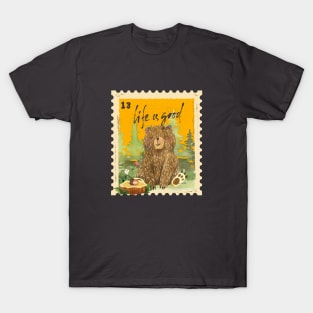 Bear Enjoying Nature As Life Is Good T-Shirt